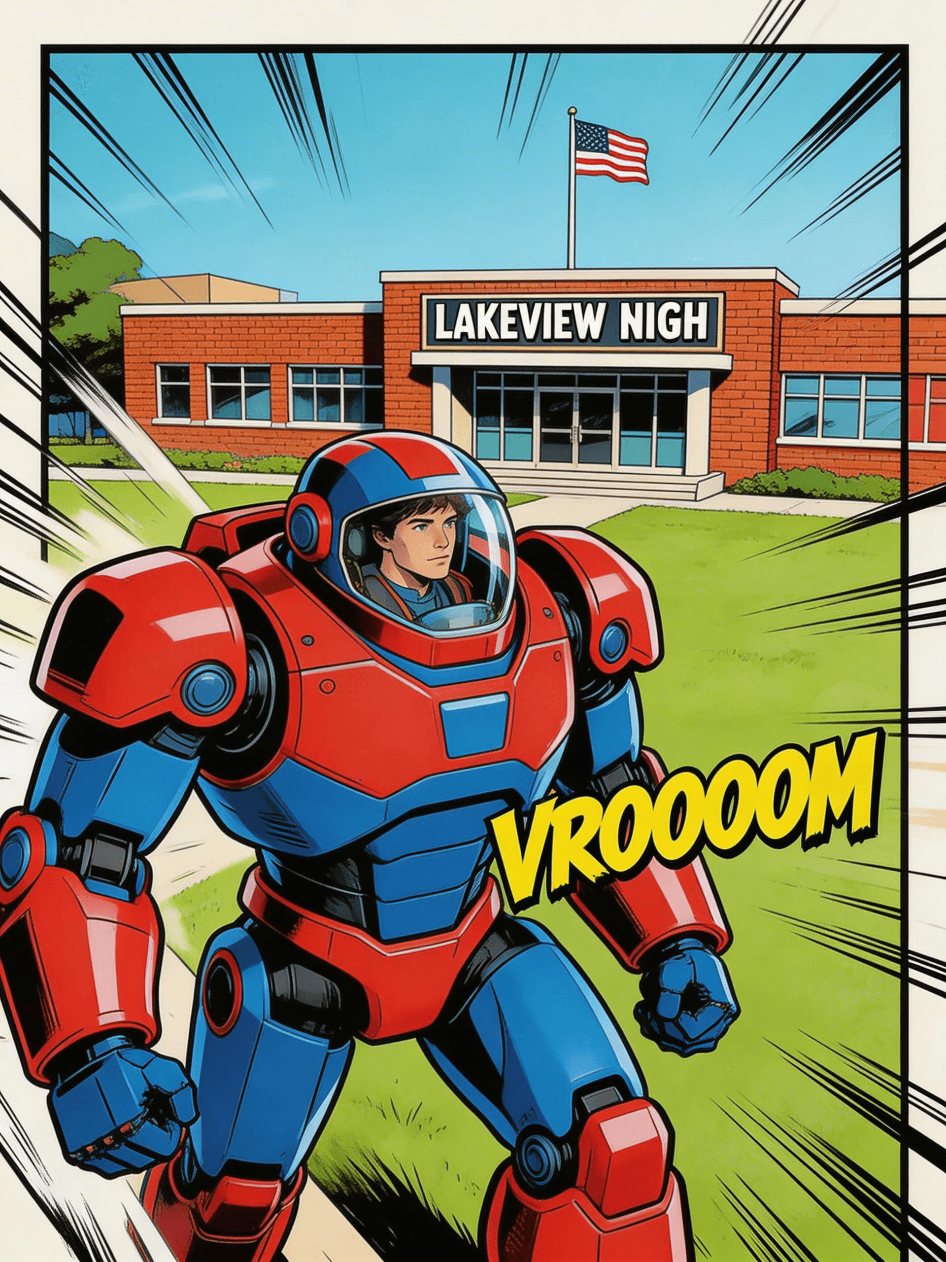 Comic Book style example